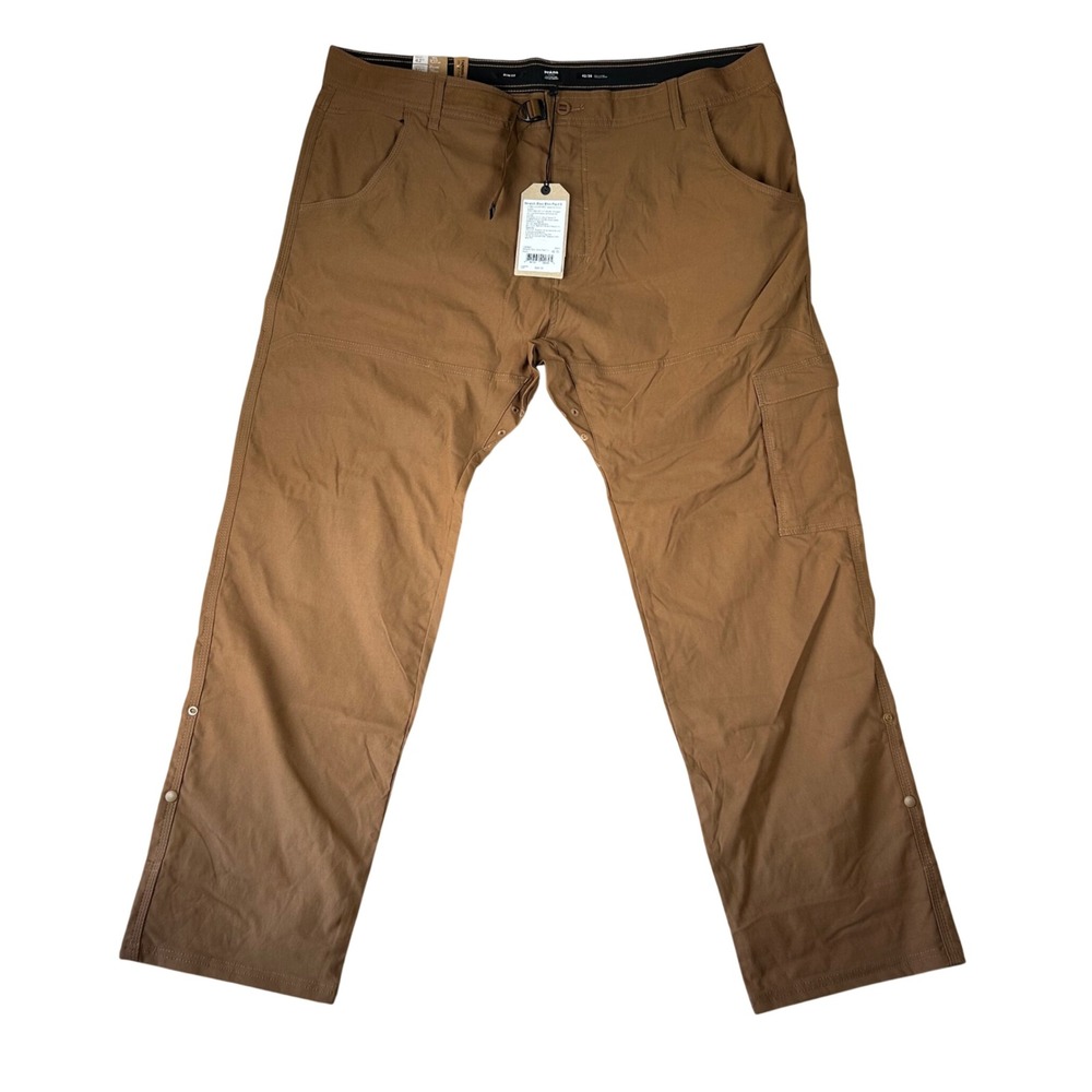 prAna Stretch Zion Slim Pant II Mens 42x30 Sepia Brown Tapered Hiking Cargo New